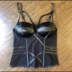 Black Sexy Mesh Corset/ Bralette